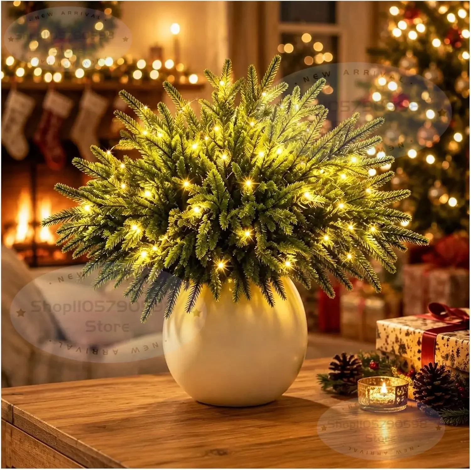 Twinkling Enchanted Evergreen Pine Tree with Lights